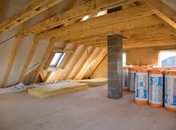 Insulation going in in attic conversion in Leitrim