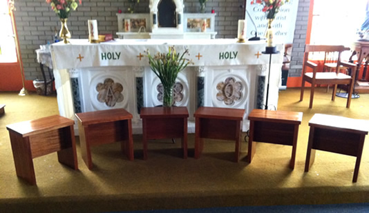 Church refurbishment by Woods Carpentry service in Leitrim