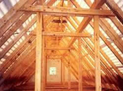 Loft construction in new build roof project