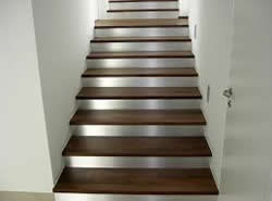 Concrete Stairs with wooden step installation